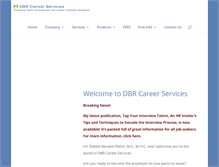 Tablet Screenshot of dbrcareerservices.com